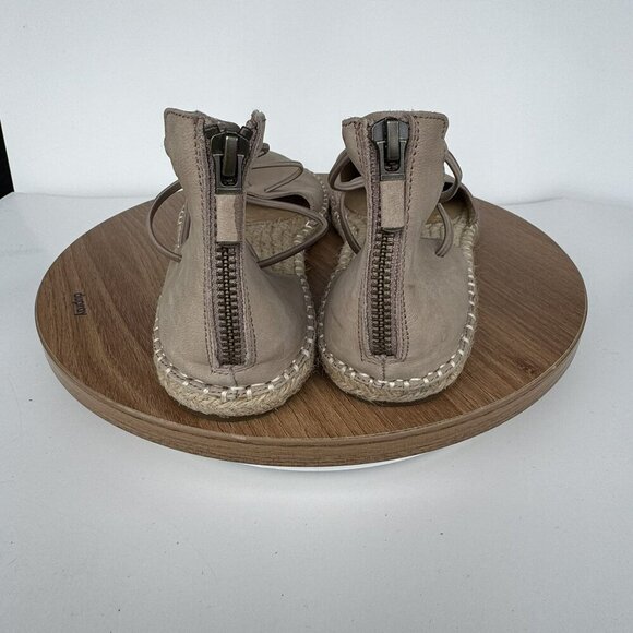 Eileen Fisher Beige Suede Espadrille Flats Womens Shoes Size 9 - Picture 4 of 8